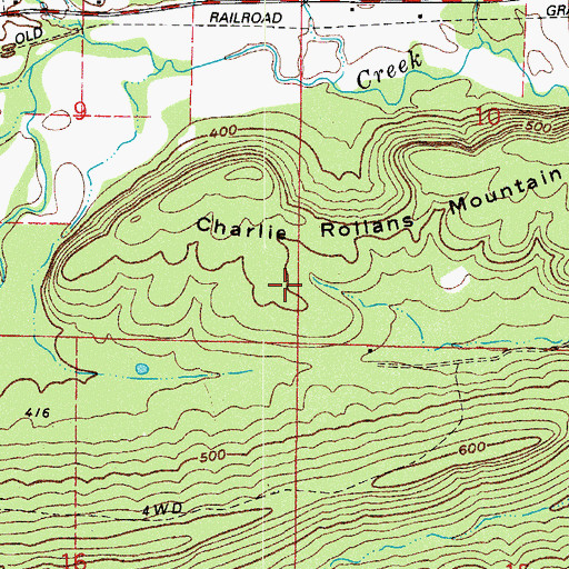 Topographic Map of Township of Delaware, AR
