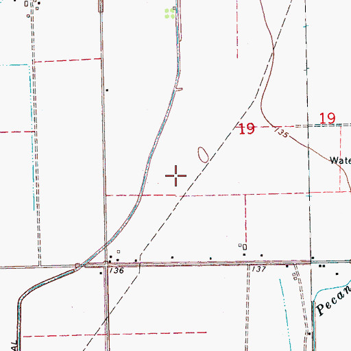 Topographic Map of Bear Pen Park, MS