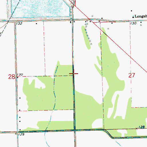 Topographic Map of Ditch C, MS