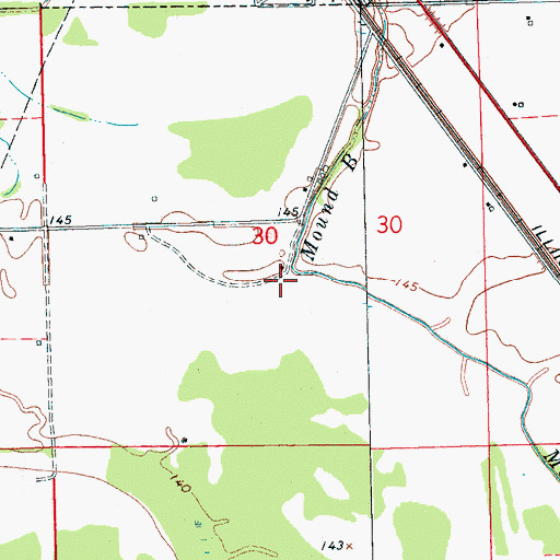 Topographic Map of California Brake (historical), MS