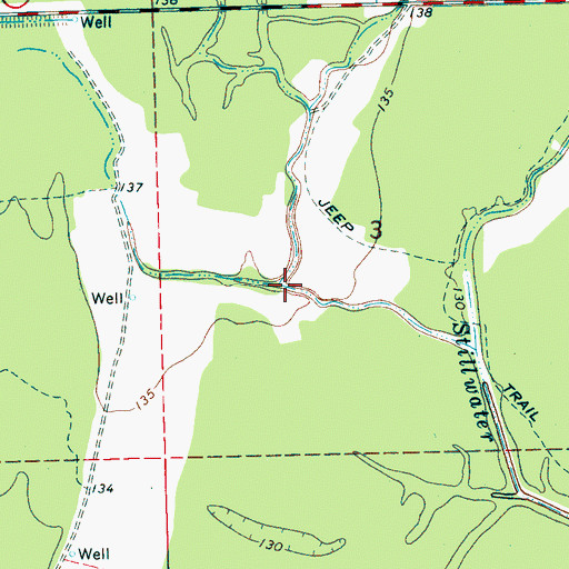 Topographic Map of Ditch Number D-8, MS