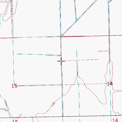 Topographic Map of Ditch Number Seven, MS