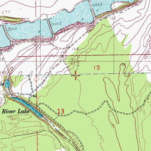 Topographic Map of Island Number Seventy, MS