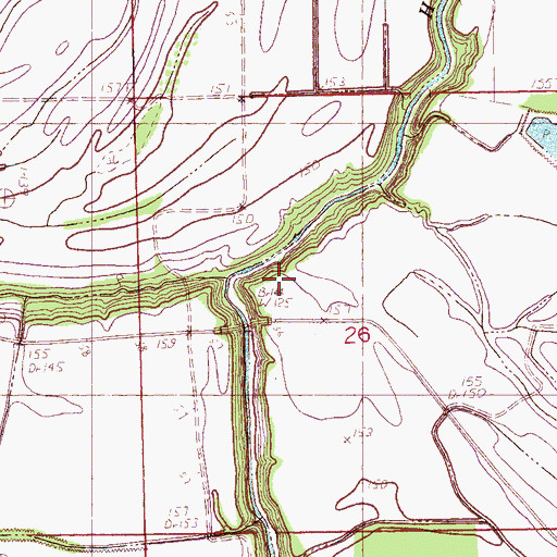 Topographic Map of Old Macedonia Church (historical), MS