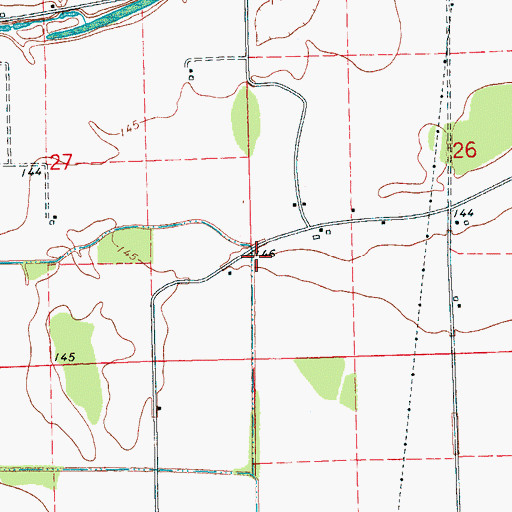 Topographic Map of Shiloh Church (historical), MS