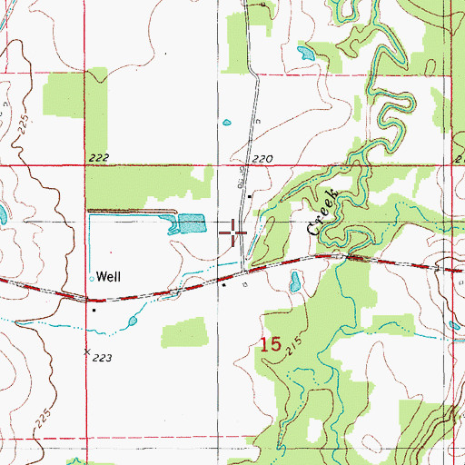 Topographic Map of Township of Butler, AR