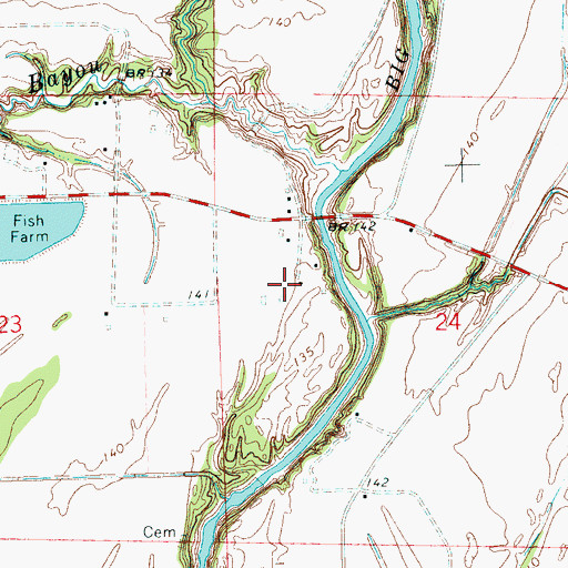 Topographic Map of Wilnot Chapel (historical), MS