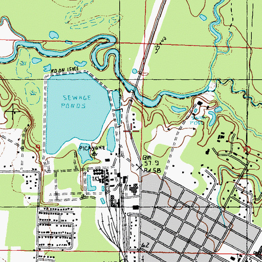 Topographic Map of Kimballs Store (historical), MS