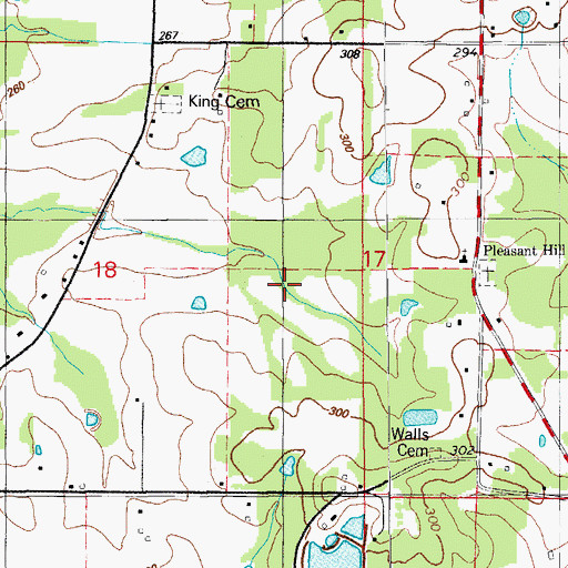 Topographic Map of Township of Goodrum, AR