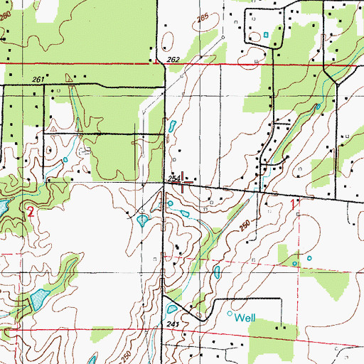Topographic Map of Township of Gray, AR