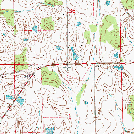 Topographic Map of Biggs Gin (historical), MS