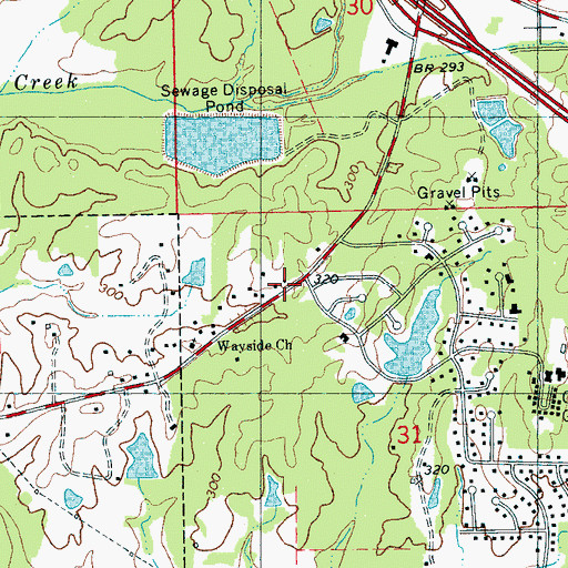 Topographic Map of Episcopal Church of the Creator, MS
