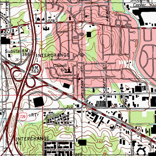 Topographic Map of Fairfield Missionary Baptist Church, MS