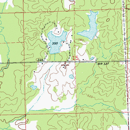 Topographic Map of Ford Hill School (historical), MS