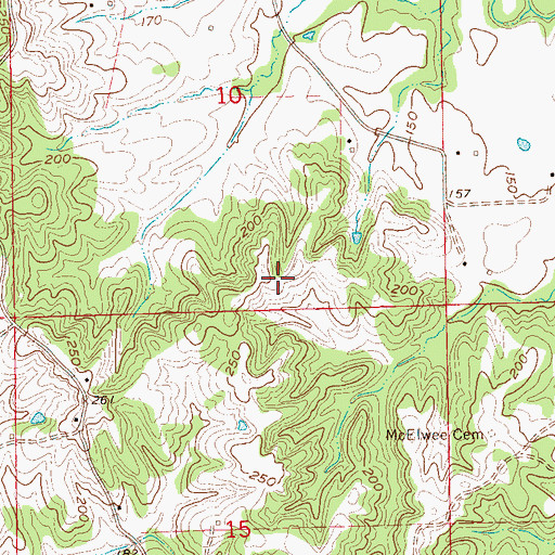 Topographic Map of Goodrum School (historical), MS