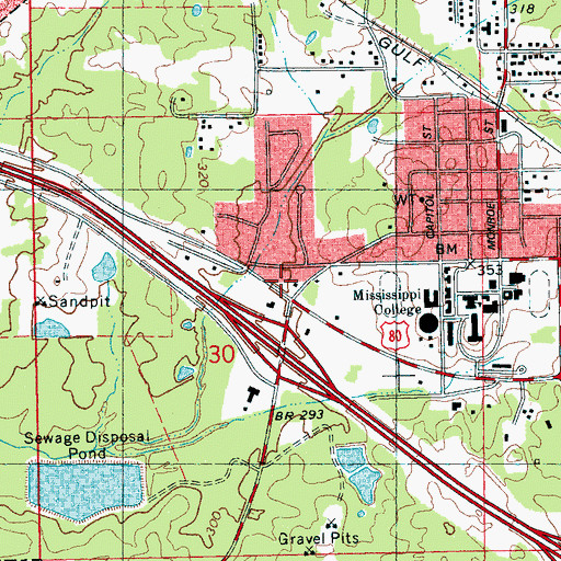 Topographic Map of Holy Resurrection Orthodox Church, MS