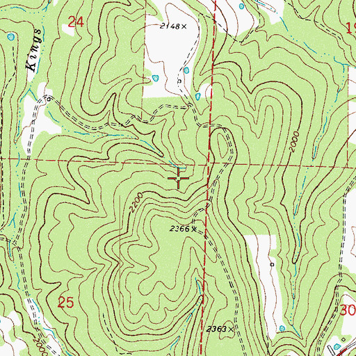 Topographic Map of Township of Boston, AR