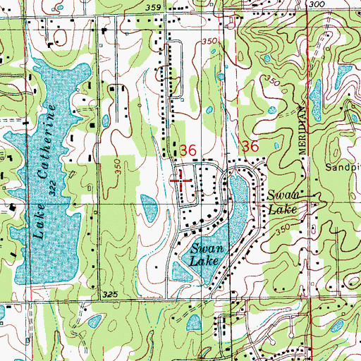 Topographic Map of Lost Lake, MS