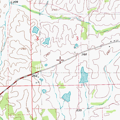 Topographic Map of Mount Zion Church (historical), MS