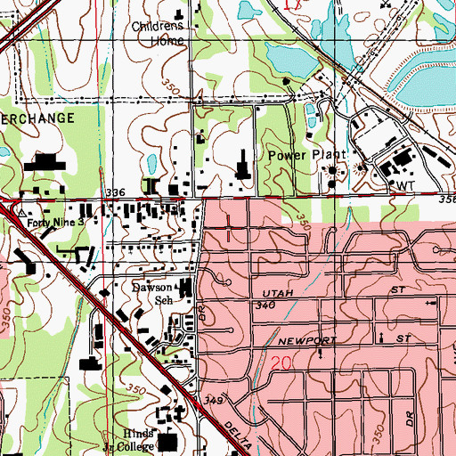 Topographic Map of New Hopewell Baptist Church, MS