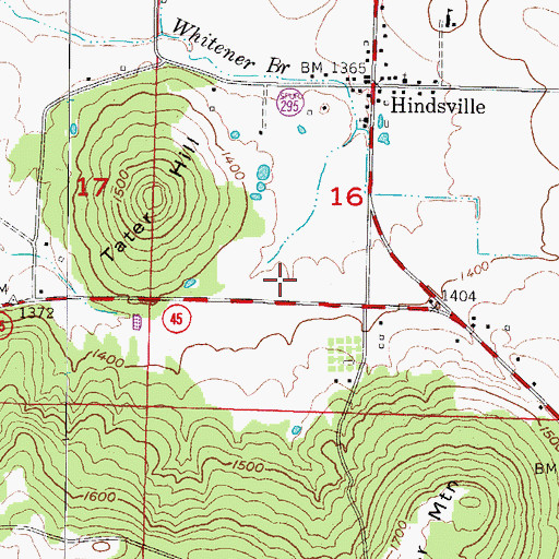 Topographic Map of Township of Prairie, AR