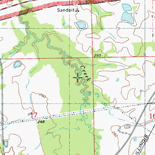 Topographic Map of Pitmans Mill (historical), MS