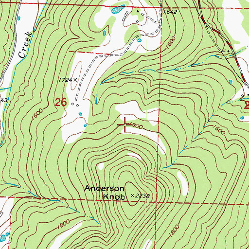 Topographic Map of Township of Valley, AR