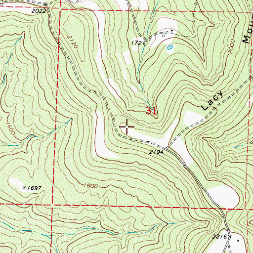 Topographic Map of Township of White River (historical), AR