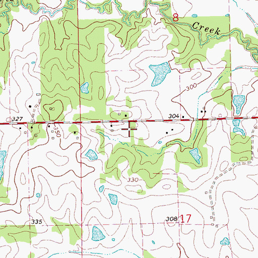 Topographic Map of Sanctified Church (historical), MS