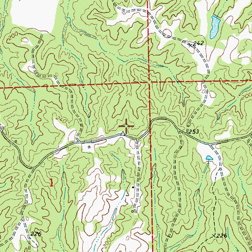 Topographic Map of Wangborn School (historical), MS