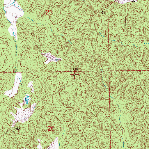 Topographic Map of Williams School (historical), MS