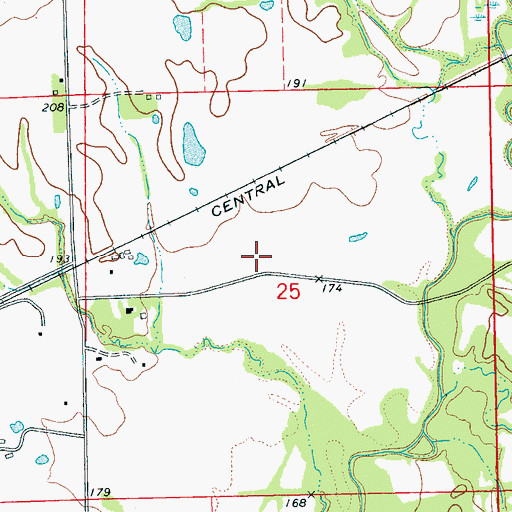 Topographic Map of Williams School (historical), MS