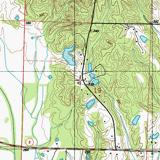 Topographic Map of Macedonia School (historical), MS