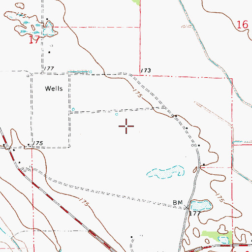 Topographic Map of Township of Duncan, AR