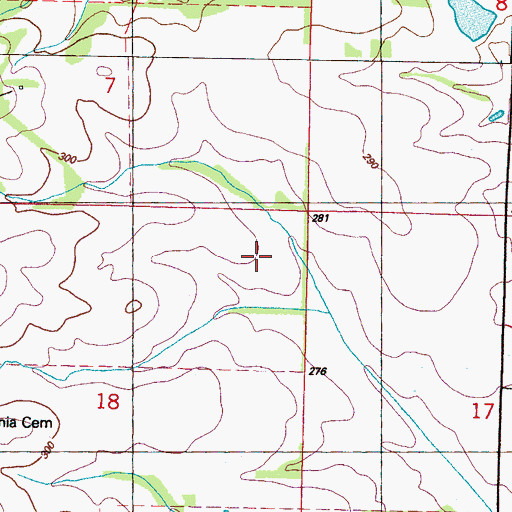 Topographic Map of Union Church (historical), MS