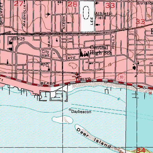Topographic Map of Church of the Redeemer, MS