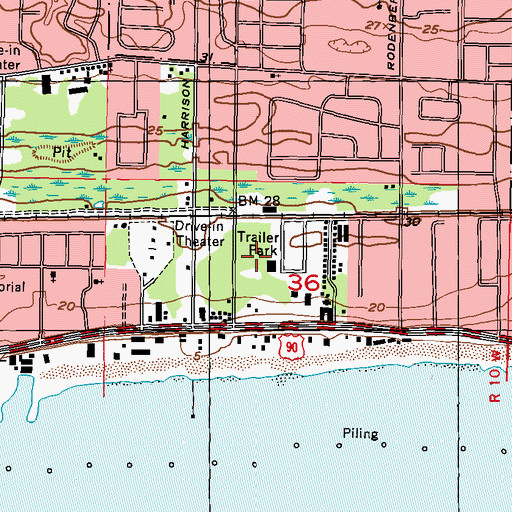 Topographic Map of Heartease (historical), MS