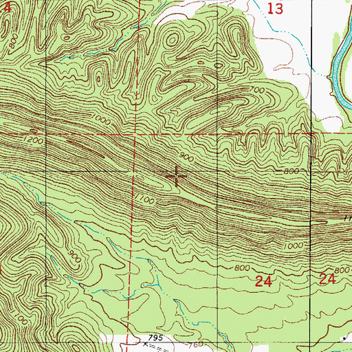 Topographic Map of Township of Gap (historical), AR