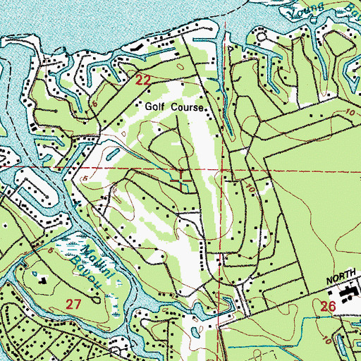 Topographic Map of Timber Ridge, MS