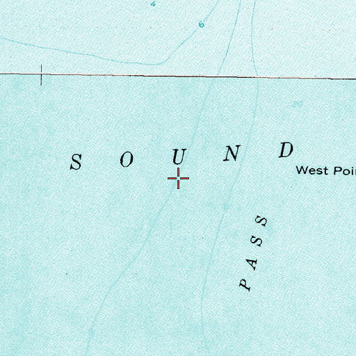 Topographic Map of Dog Island (historical), MS