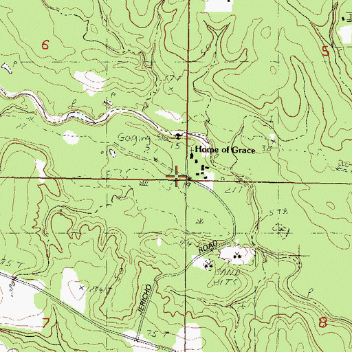 Topographic Map of Galloways Store (historical), MS