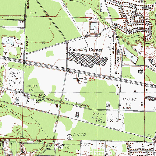 Topographic Map of Gautier United Methodist Church, MS