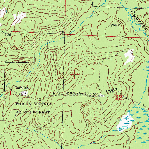 Topographic Map of Township of Jackson, AR
