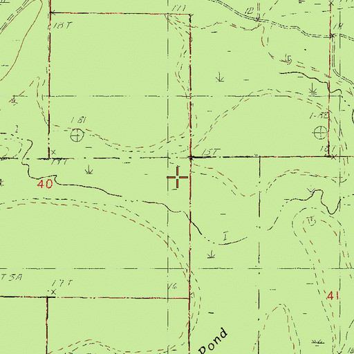 Topographic Map of John Goff Slough, MS