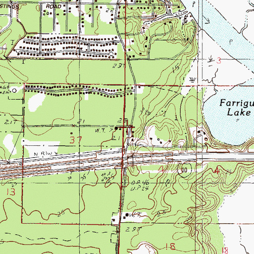 Topographic Map of Kingdom Hall of Jehovahs Witnesses, MS