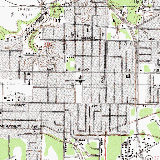 Topographic Map of Saint Josephs Catholic Church, MS