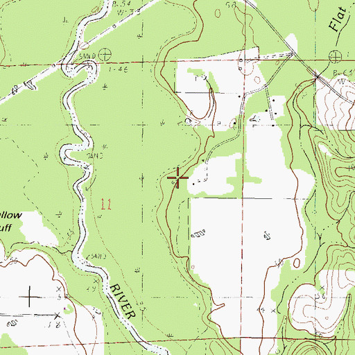 Topographic Map of Tanners Cemetery, MS