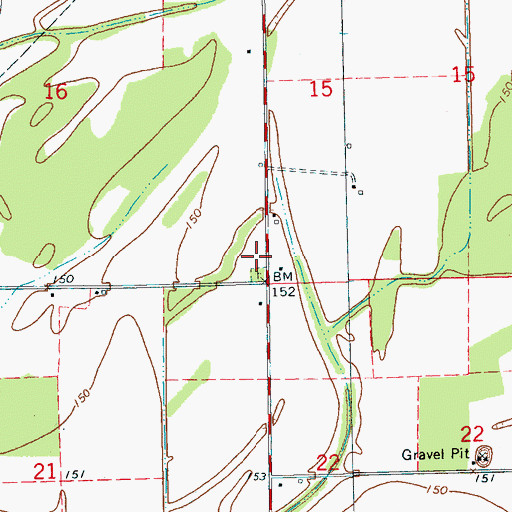 Topographic Map of Black Hill School (historical), MS