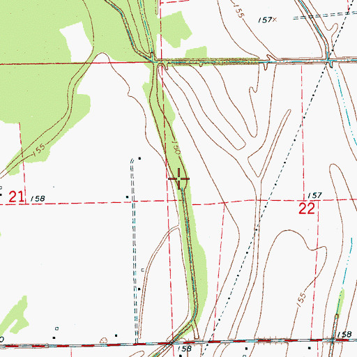Topographic Map of Bobo Lake, MS