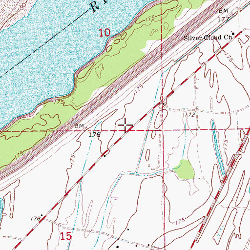 Topographic Map of Delta School (historical), MS